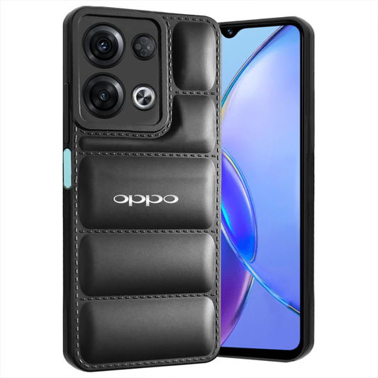 OPPO RENO 8 5G THE PUFFER EDITION BLACK BUMPER BACK CASE