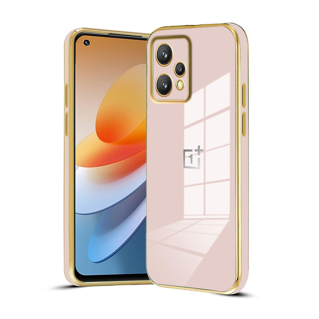 NORD CE 2 LITE ULTRA-SHINE GOLD ELECTROPLATED LUXURIOUS BACK CASE WITH CAMERA PROTECTION