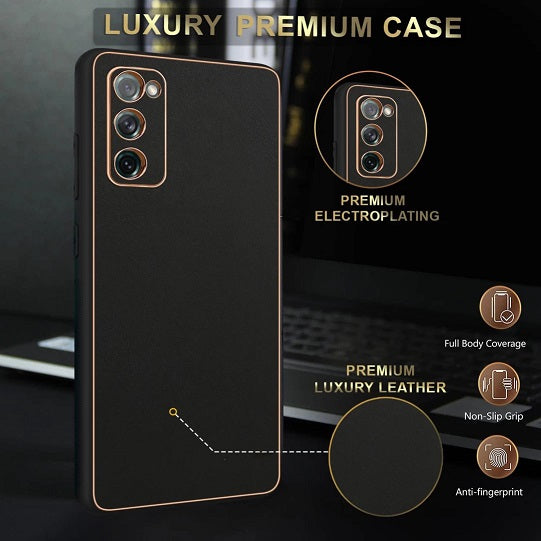Galaxy S20 FE 5G Canary Series Leather Chrome Back Cover
