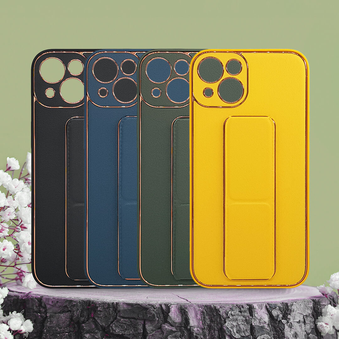 iPhone 13/13 pro/13 pro max Luxe Design PU Leather Back Strap Protective Case/Cover