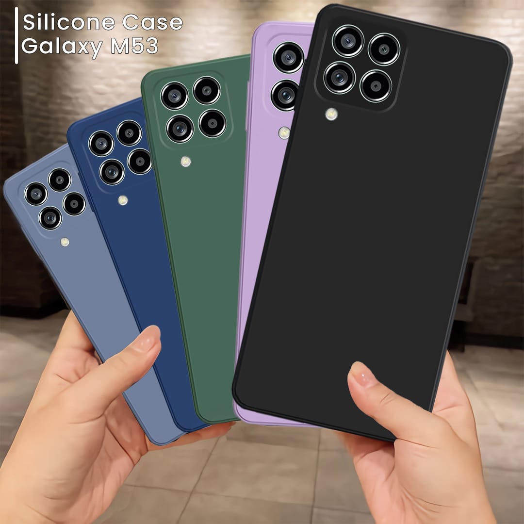 Pack of 5-Galaxy M53 5G Silicone Protective Case Back Cover