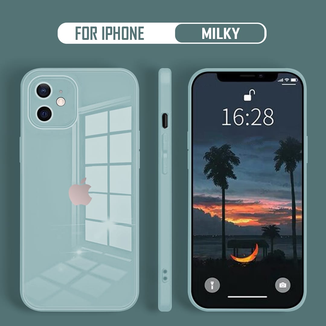 iPhone 11 Ultra-Shine Luxurious Glass Case With Camera Protection Back Case
