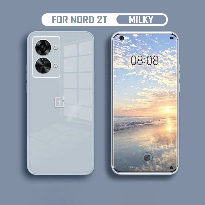 Oneplus Nord 2T 5G Ultra-Shine Luxurious Glass Back Case With Camera Protection