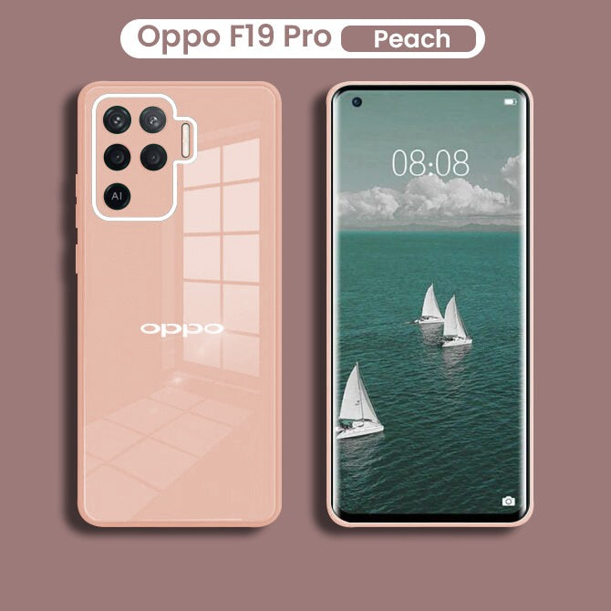 Oppo F19 Pro Ultra-Shine Luxurious Glass Back Case With Camera Protection
