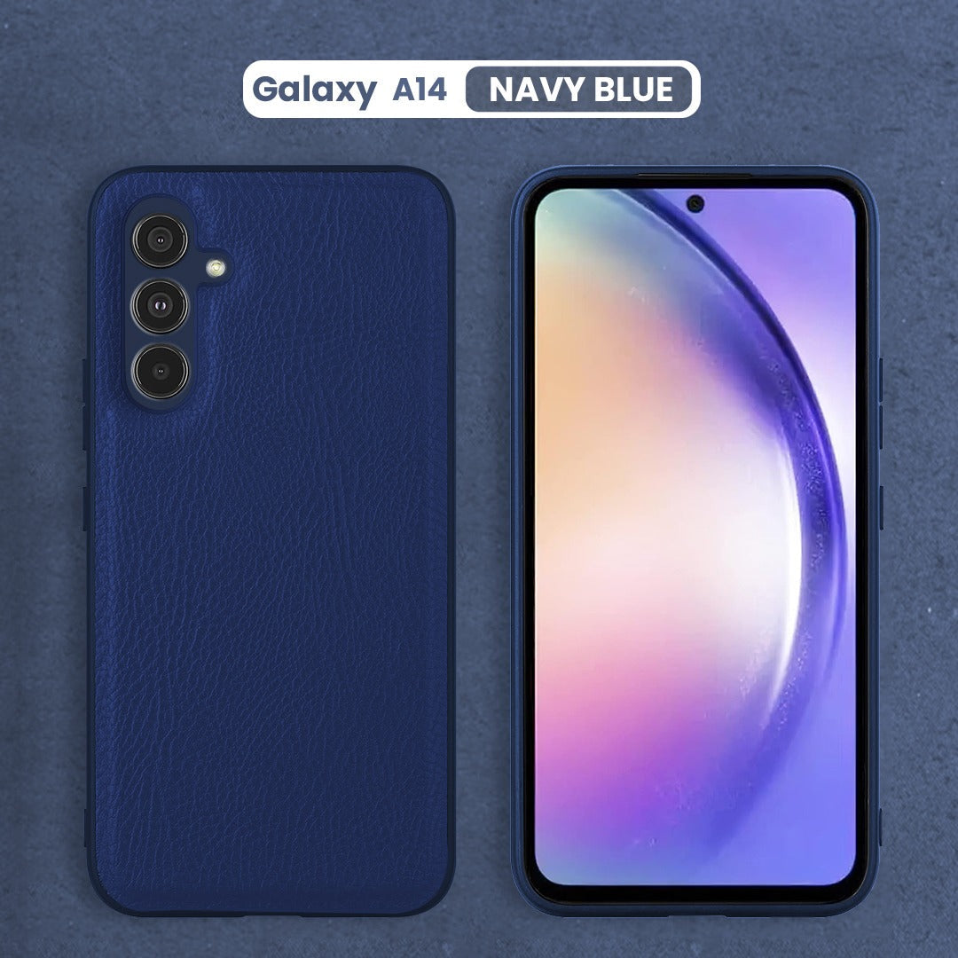 Galaxy A14 5G Leather Case,Anti-Drop Non-Slip Texture Back Case