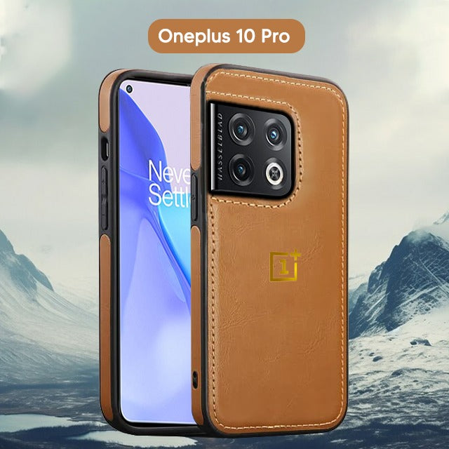 Luxurious Leather Stitched Protective Back Case For OnePlus Series