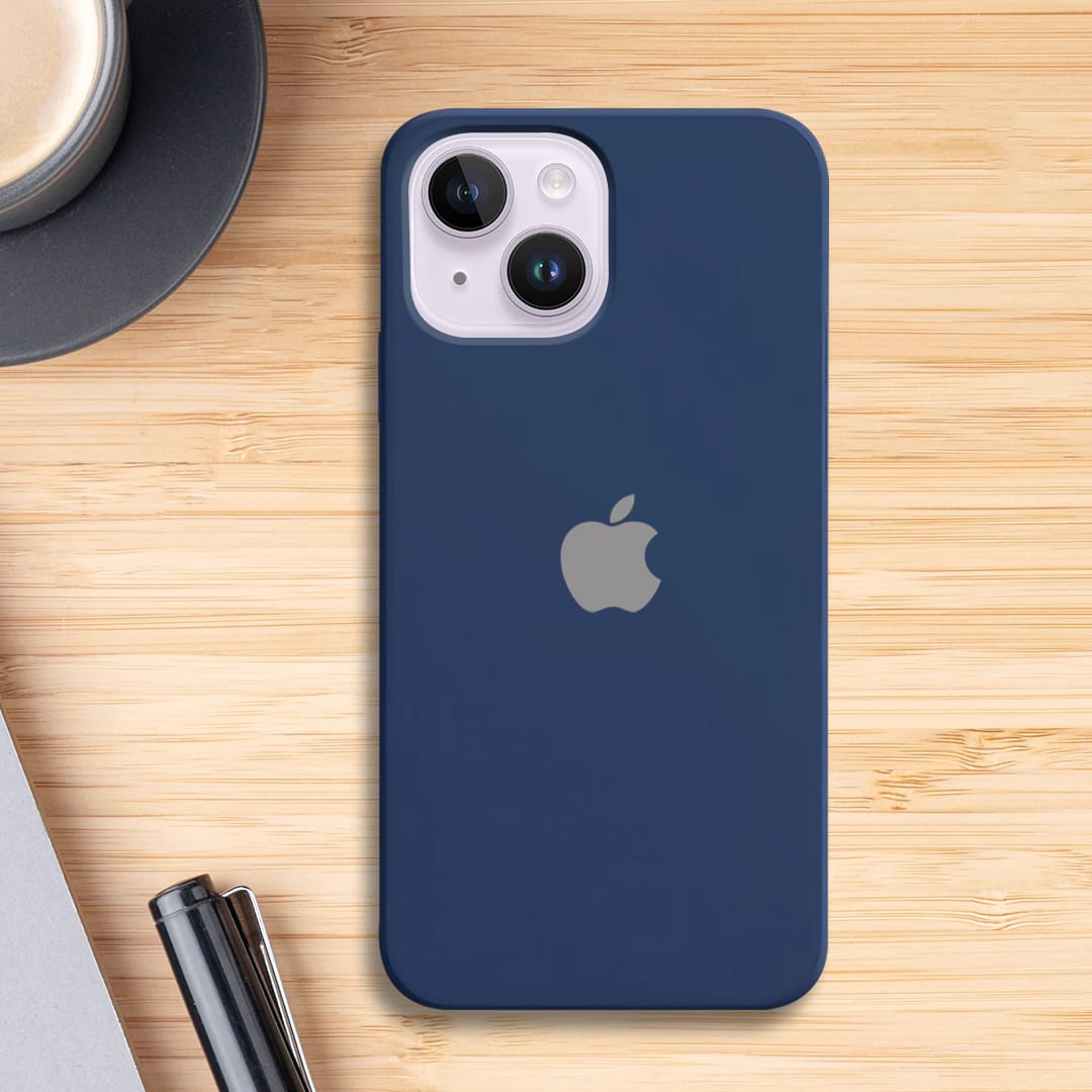 iPhone 14 Liquid Silicone Velvet-Touch Silk Finish Protective Back Case