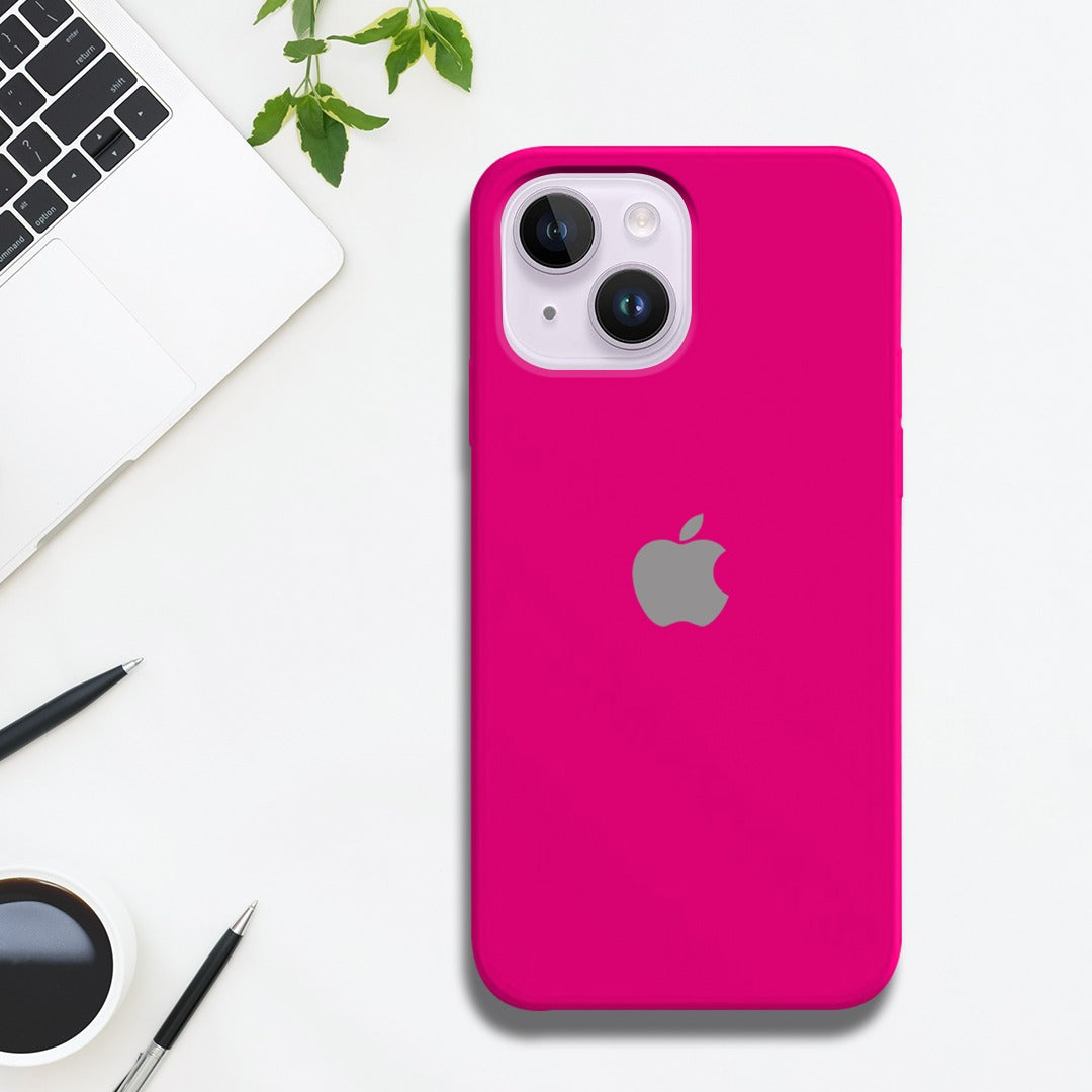 iPhone 13 Liquid Silicone Velvet-Touch Silk Finish Protective Back Case