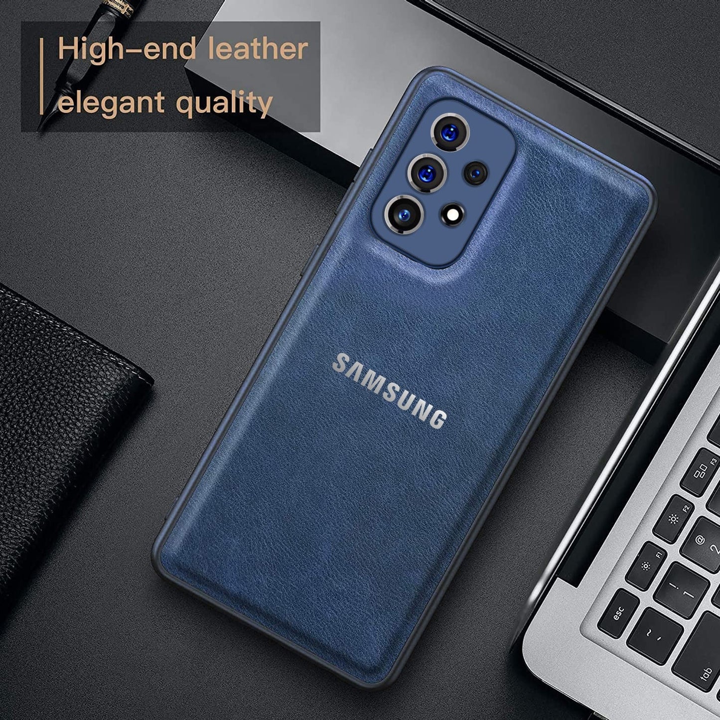 Galaxy A32 VINTAGE PU LEATHER PROTECTIVE BACK CASE