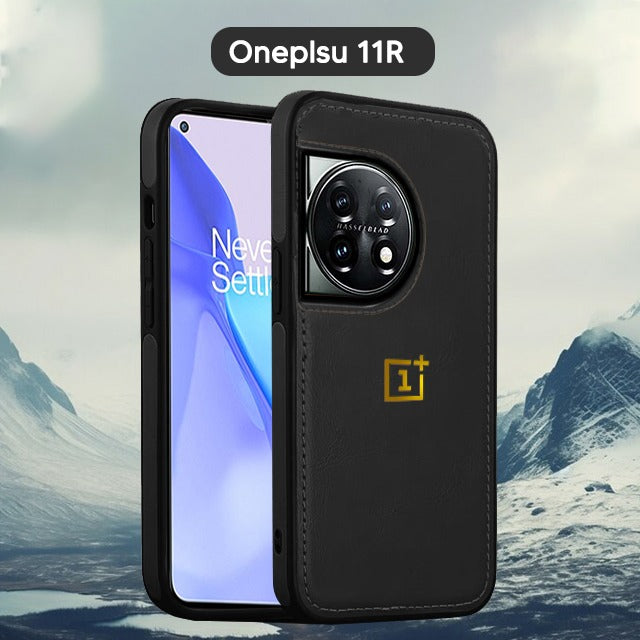 Luxurious Leather Stitched Protective Back Case For OnePlus Series