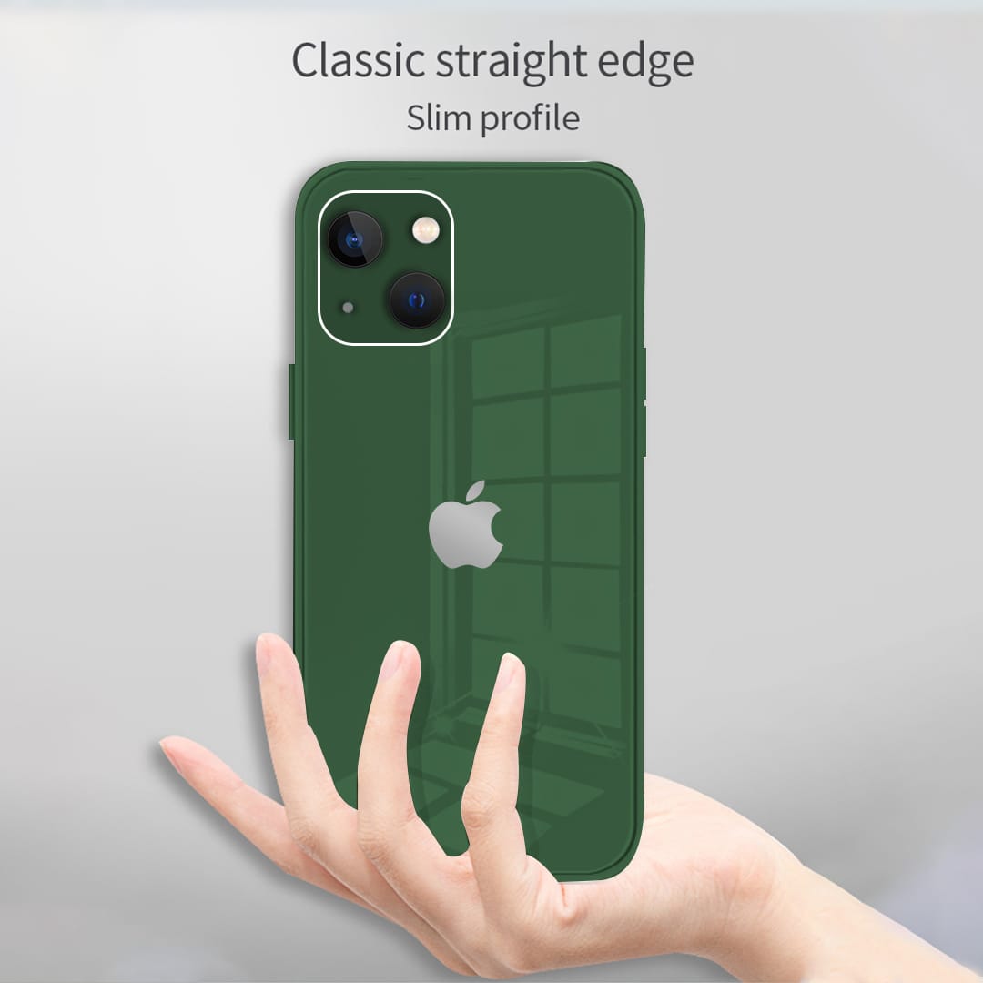 iPhone 14 Ultra-Shine Luxurious Glass Case With Camera Protection Back Case