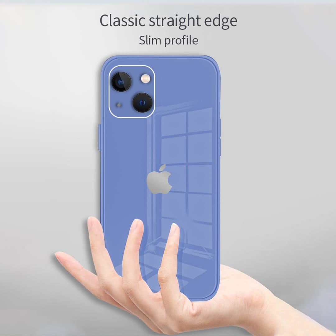 iPhone 14 Ultra-Shine Luxurious Glass Case With Camera Protection Back Case