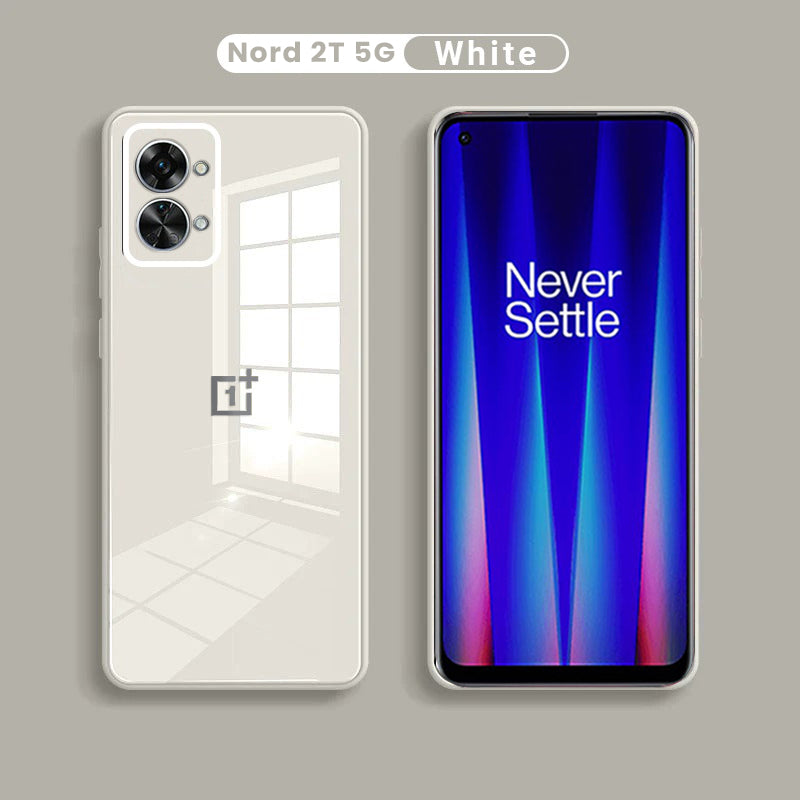 Oneplus Nord 2T 5G Ultra-Shine Luxurious Glass Back Case With Camera Protection