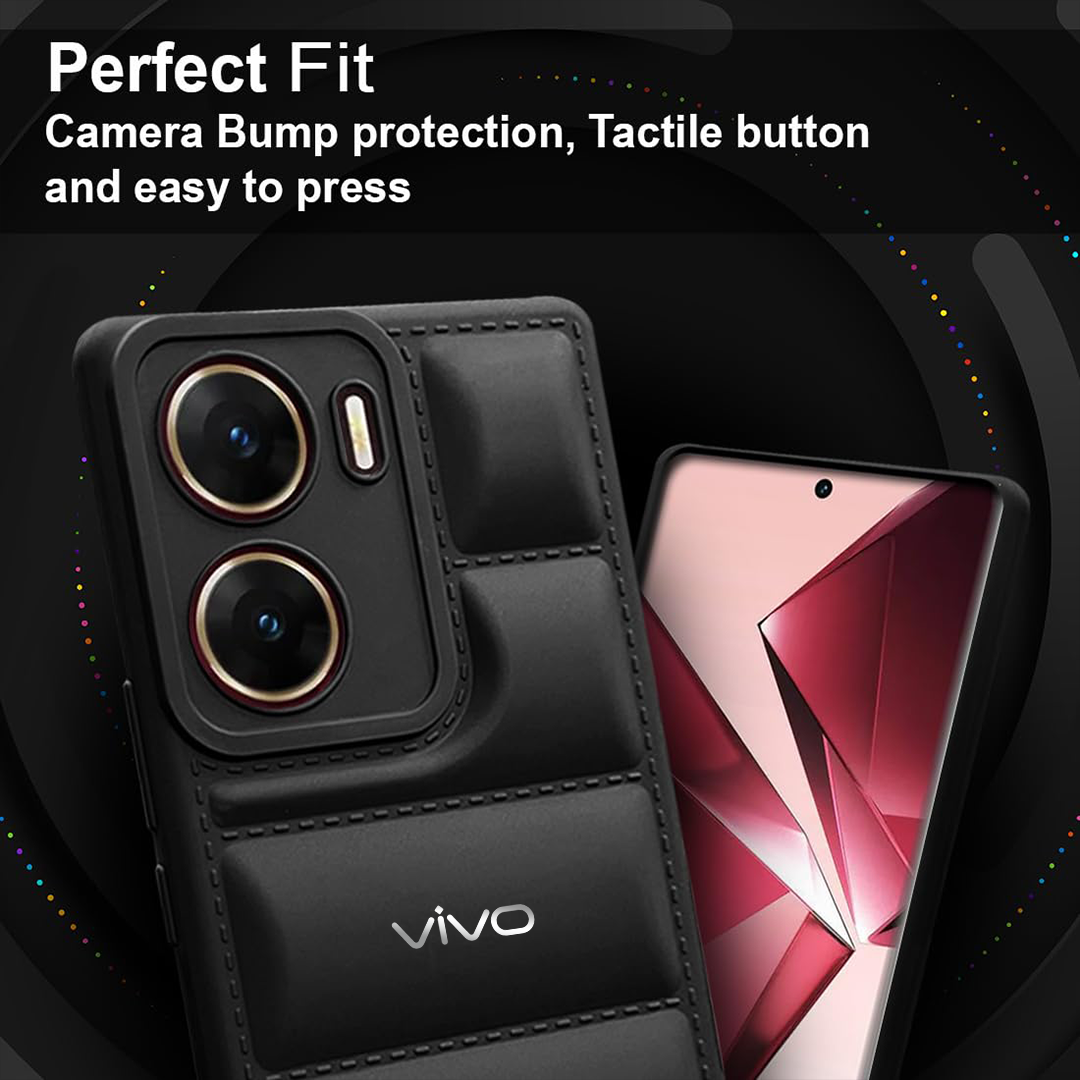 VIVO Y56 5G THE PUFFER EDITION SOFT MATERIAL DOWN JACKET PHONE CASE
