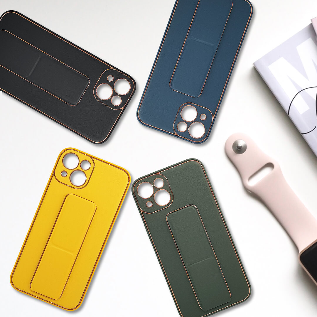 iPhone 13/13 pro/13 pro max Luxe Design PU Leather Back Strap Protective Case/Cover