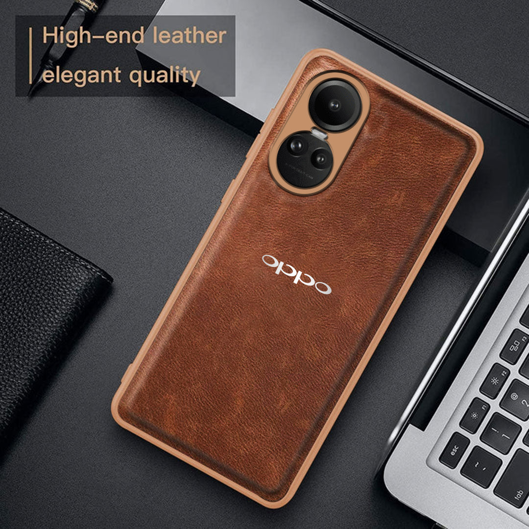 OPPO RENO 10 PRO 5G VINTAGE PU LEATHER PROTECTIVE BACK CASE