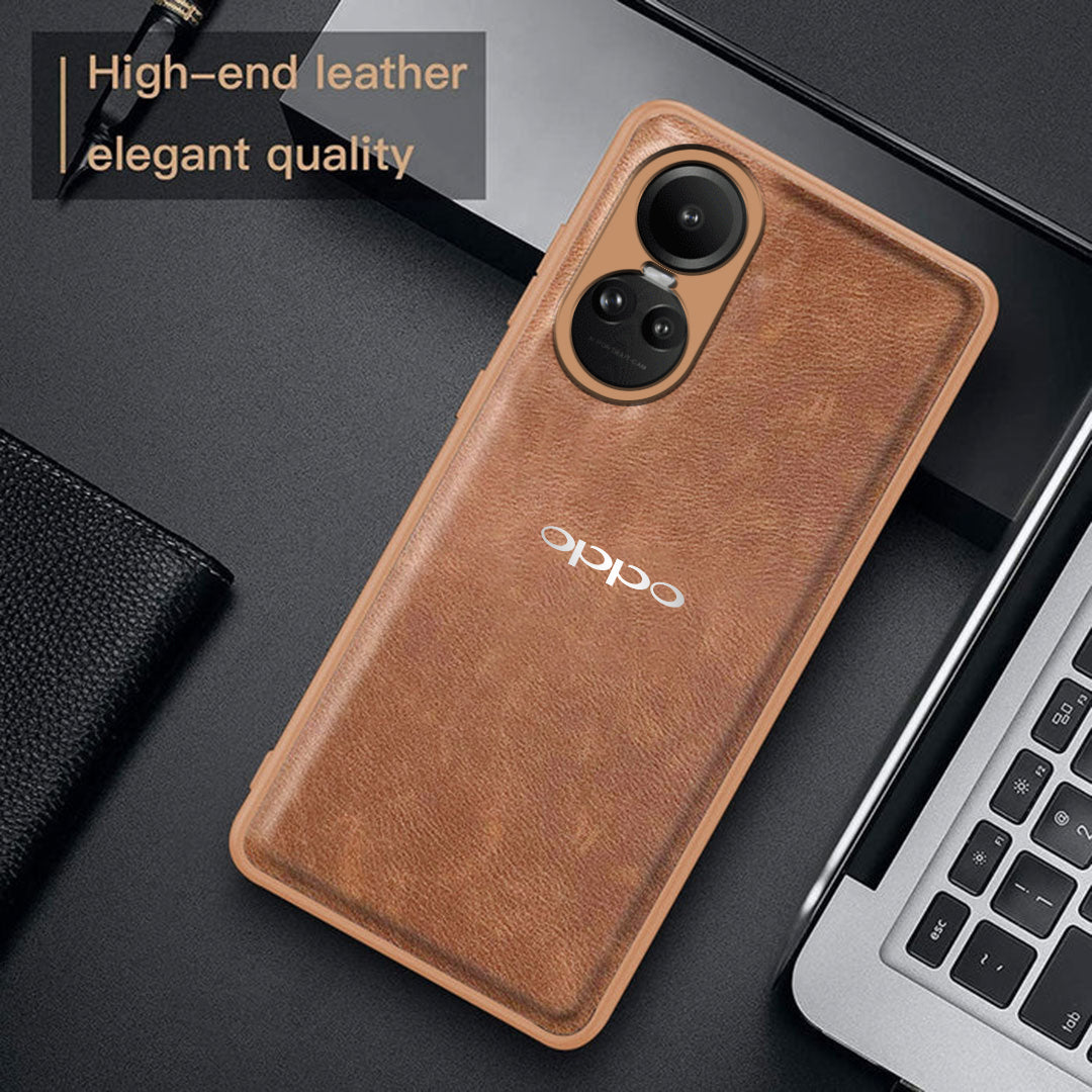 OPPO RENO 10 PRO 5G VINTAGE PU LEATHER PROTECTIVE BACK CASE