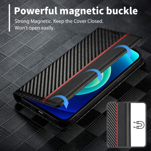 Oppo Series Retro PU Leather Card Slots Flip Stand Case With Magnetic Closure