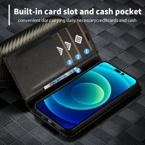 Oppo Series Retro PU Leather Card Slots Flip Stand Case With Magnetic Closure