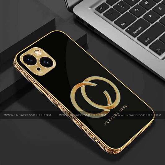 IPHONE 13/13Pro/13 Pro Max  Gucci Style Glass Protective Back Case