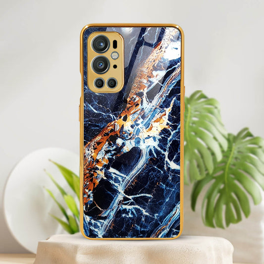 OnePlus 9 Pro Blue Marble Pattern Glass Protective Case/Cover