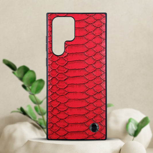 Galaxy S22 Ultra Croco Skin Leather Case