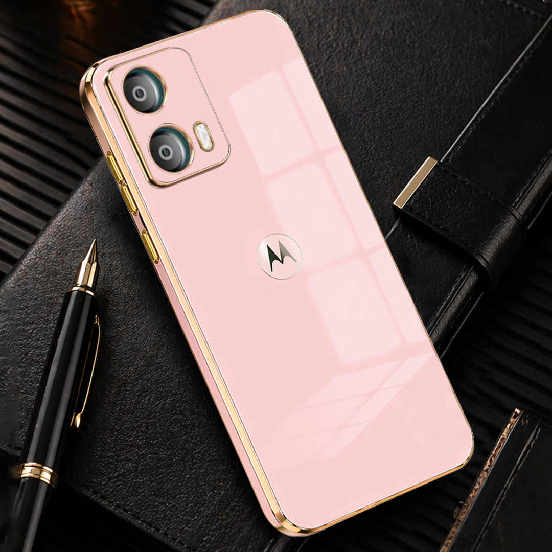MOTOROLA EDGE 50 FUSION 5G ULTRA-SHINE GOLD ELECTROPLATED LUXURIOUS BACK CASE WITH CAMERA PROTECTION