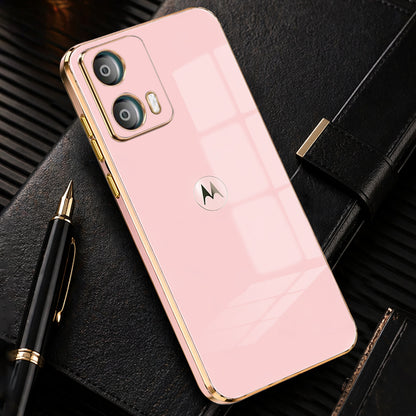 MOTOROLA EDGE 50 FUSION 5G ULTRA-SHINE GOLD ELECTROPLATED LUXURIOUS BACK CASE WITH CAMERA PROTECTION