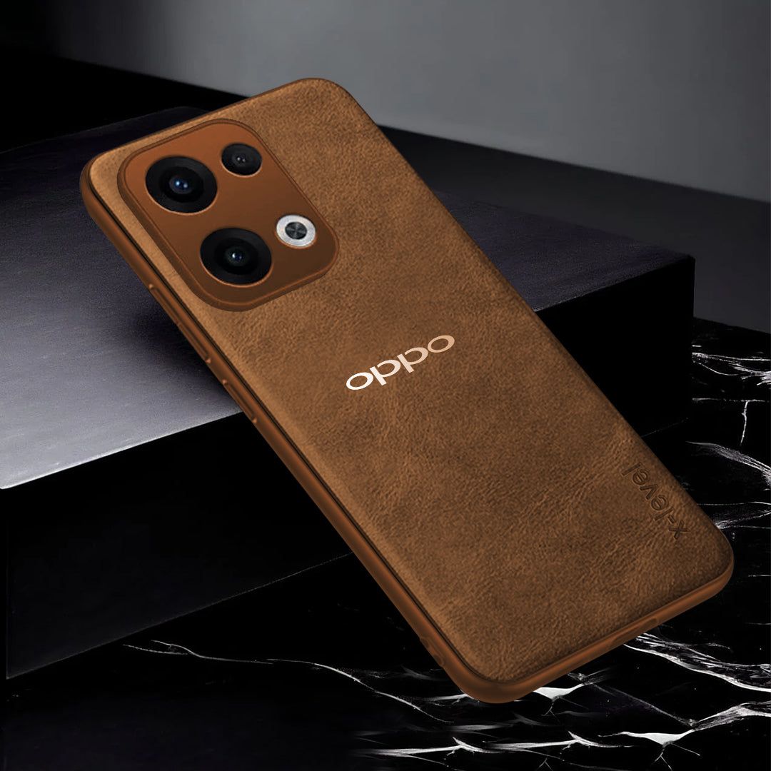 OPPO RENO 13 5G VINTAGE PU LEATHER PROTECTIVE BACK CASE