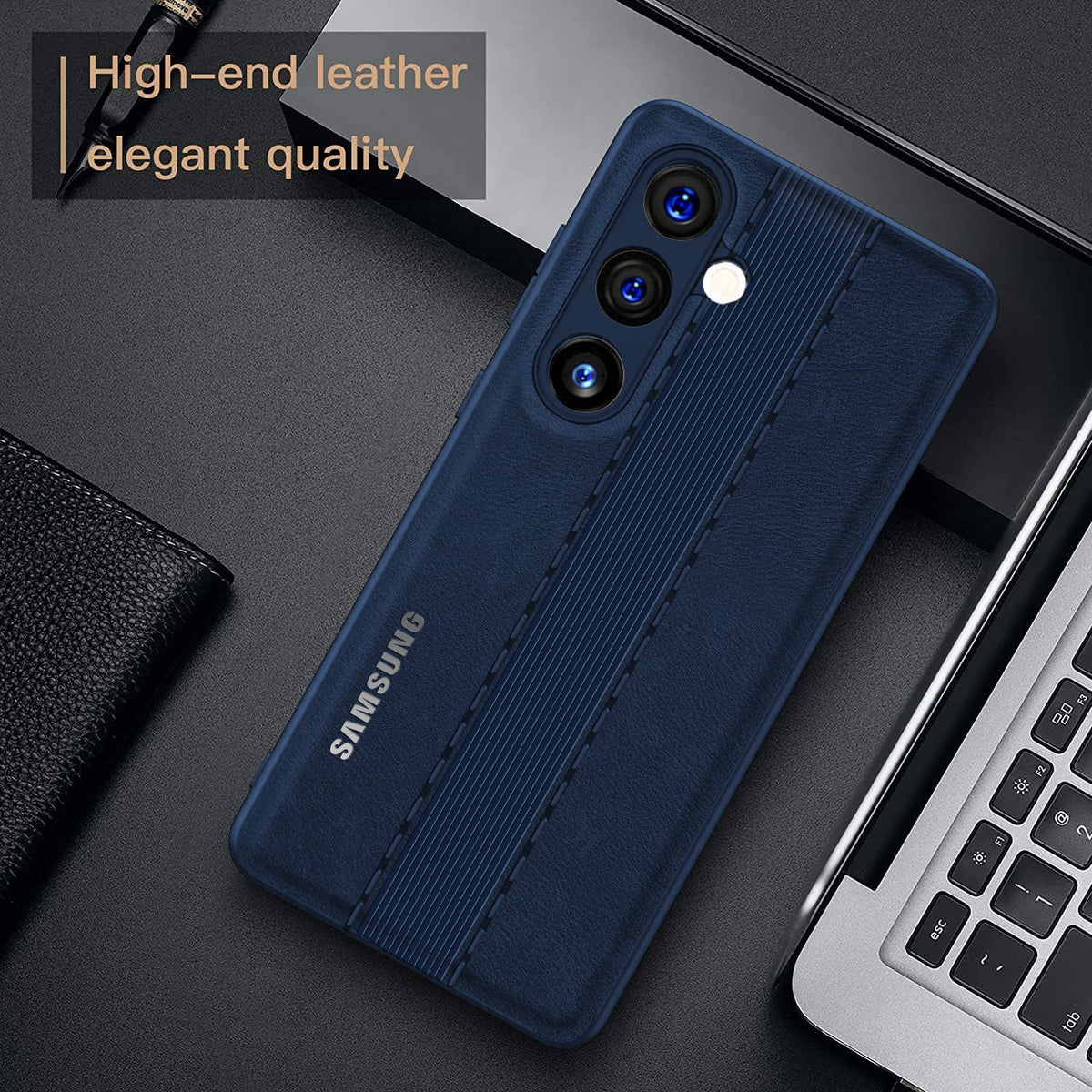 GALAXY A54 5G VINTAGE LEATHER BACK STITCHED PROTECTIVE BACK CASE