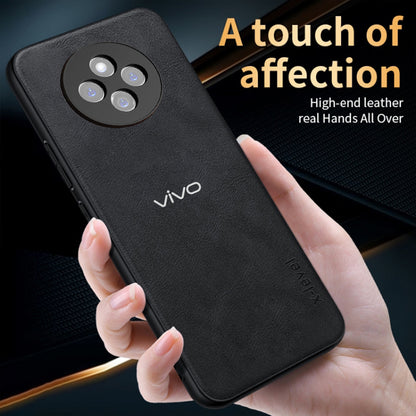 VIVO T4 5G Vintage Leather Stitched Protective Back Case