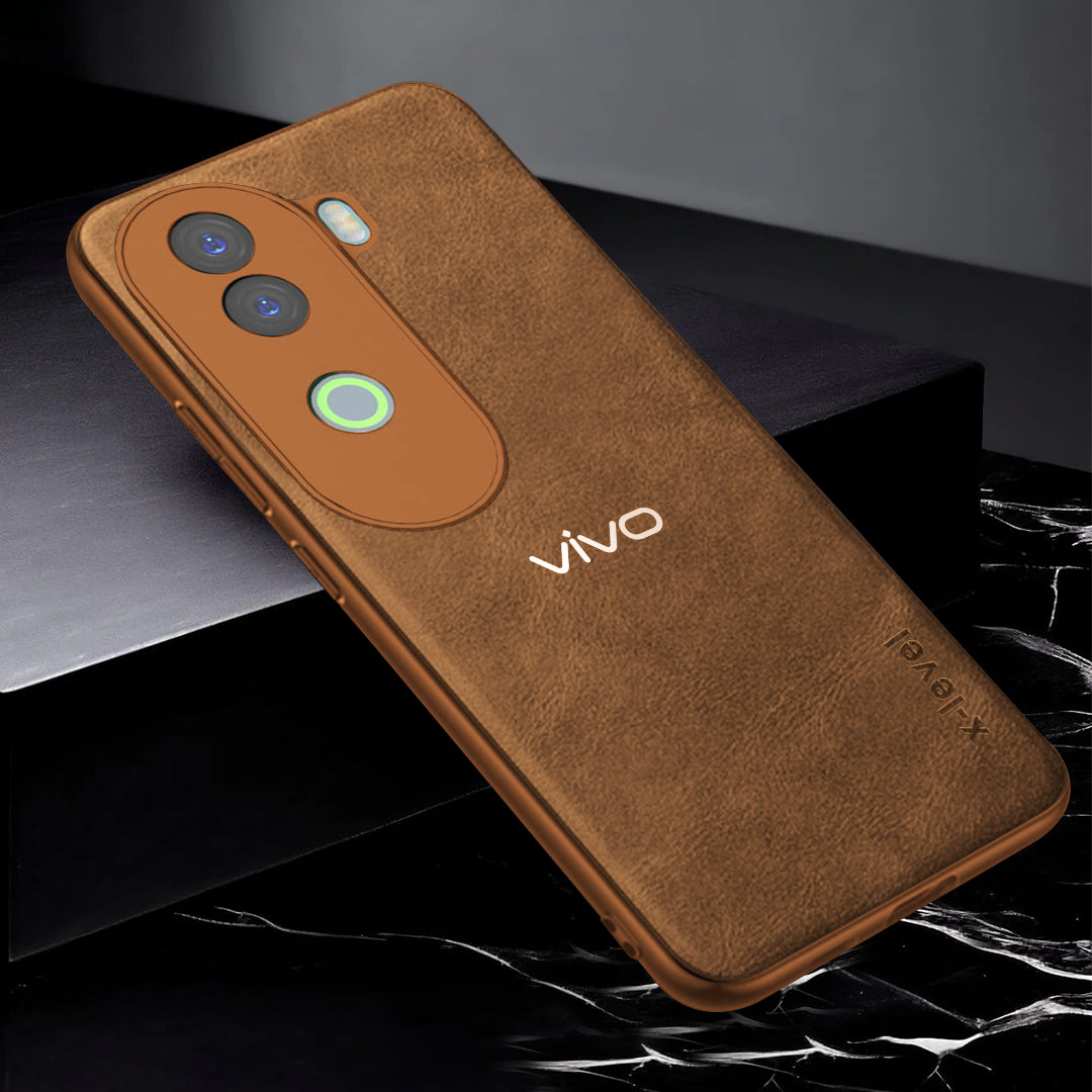 VIVO V40E 5G VINTAGE PU LEATHER PROTECTIVE BACK CASE