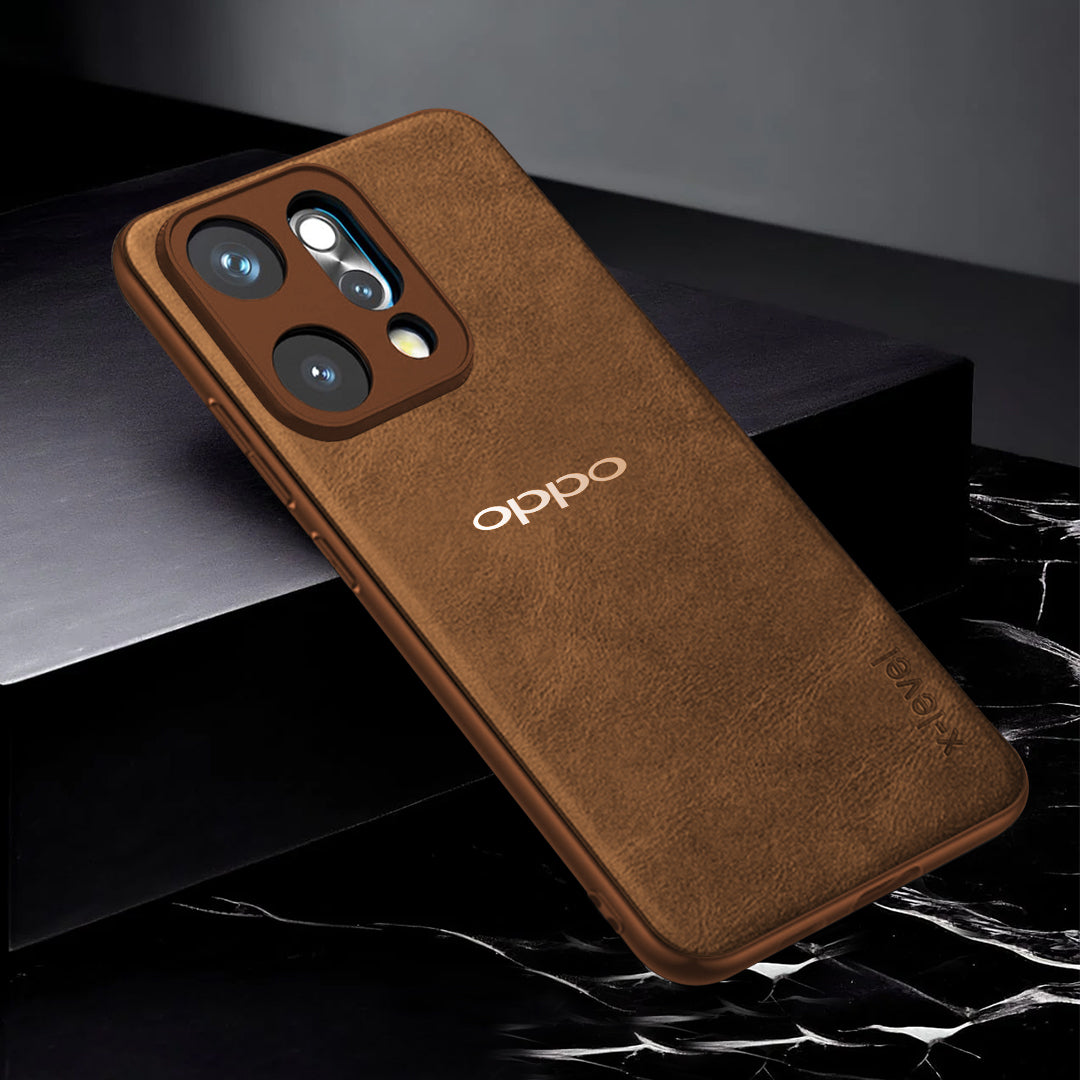 OPPO RENO 14 5G VINTAGE PU LEATHER PROTECTIVE BACK CASE