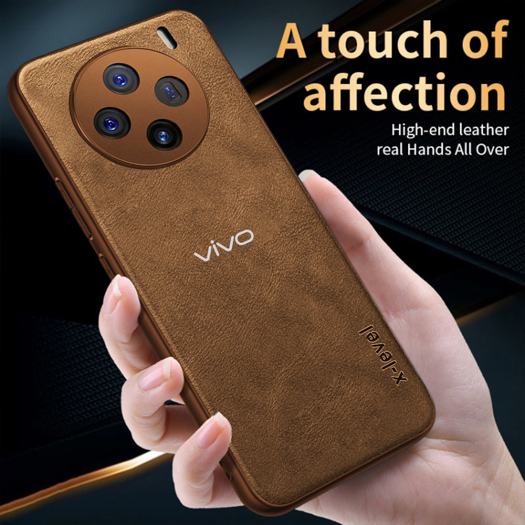 VIVO X100 5G Vintage Leather Stitched Protective Back Case Regular price