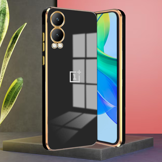 ONEPLUS NORD CE 4 LITE 5G ULTRA-SHINE GOLD ELECTROPLATED LUXURIOUS  BACK CASE WITH CAMERA PROTECTION
