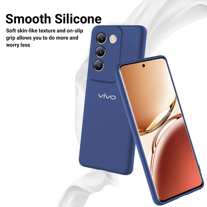 VIVO Y200E 5G Liquid Silicone Velvet-Touch Silk Finish Protective Back Case