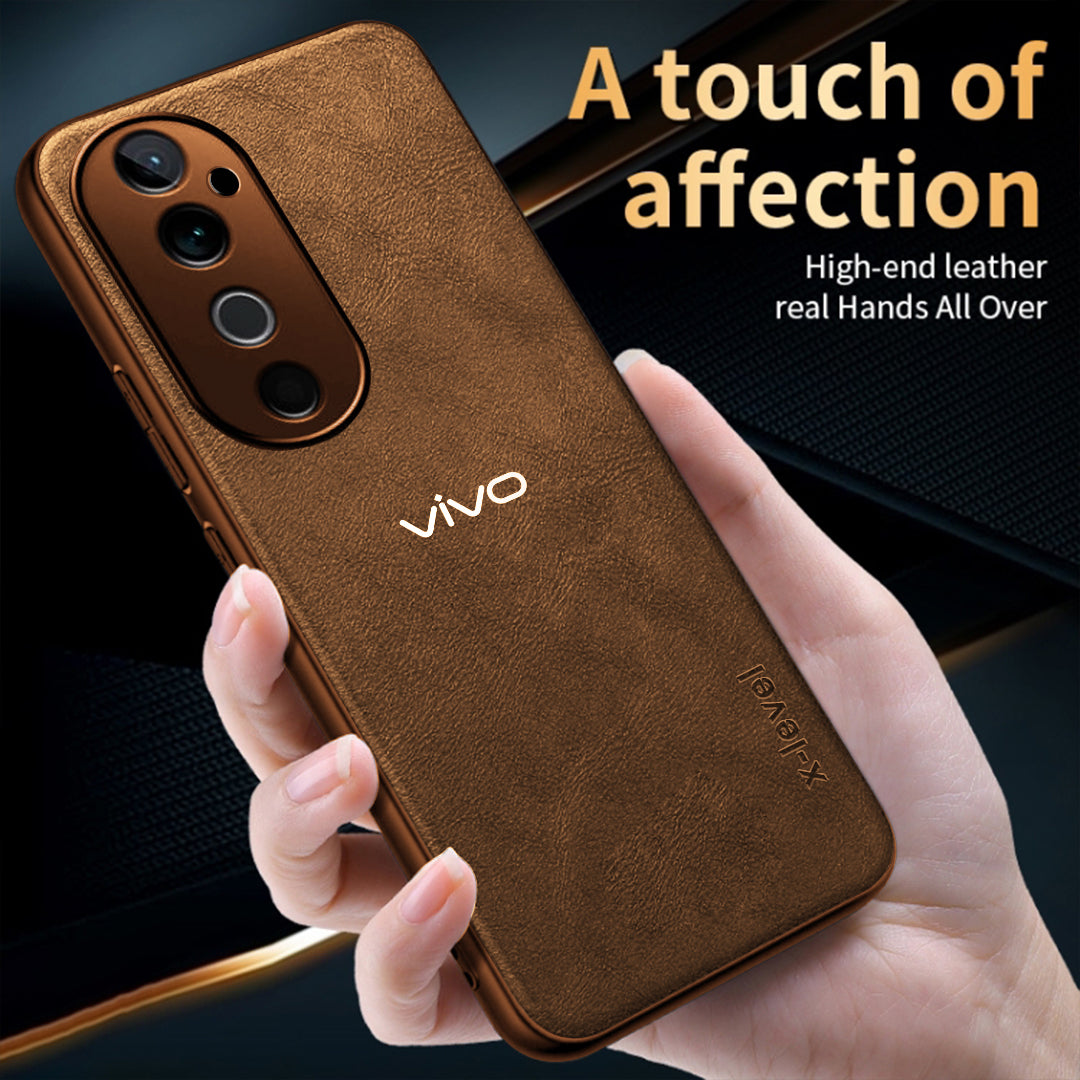 VIVO V40 5G VINTAGE PU LEATHER PROTECTIVE BACK CASE