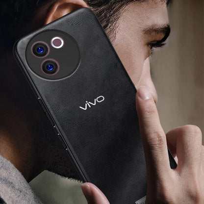 VIVO V30E 5G VINTAGE PU LEATHER PROTECTIVE BACK CASE