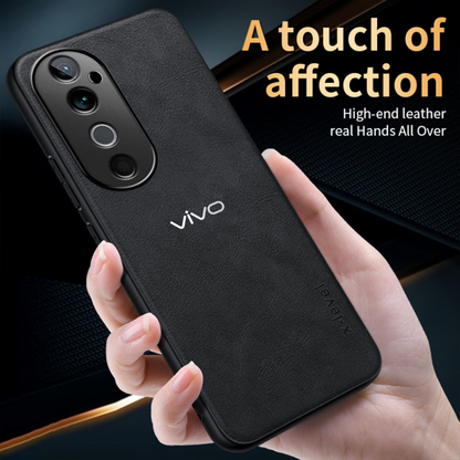 VIVO V40 5G VINTAGE PU LEATHER PROTECTIVE BACK CASE
