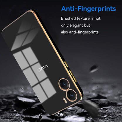 VIVO V29E 5G ULTRA-SHINE GOLD ELECTROPLATED LUXURIOUS BACK CASE WITH CAMERA PROTECTION