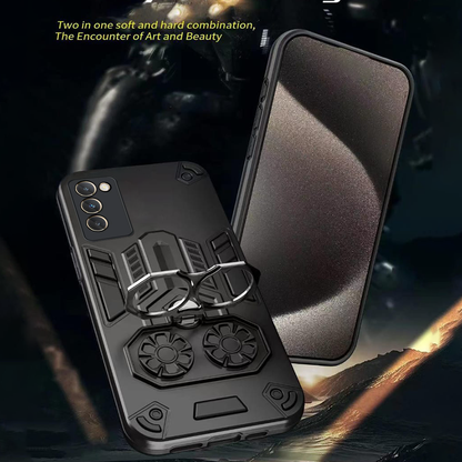 Vivo T3 5G Armor knight Series Camera Protection 2 in 1 Shockproof Phone Cover with Kickstand