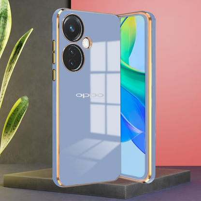 OPPO F25 PRO 5G ULTRA-SHINE GOLD ELECTROPLATED LUXURIOUS BACK CASE WITH CAMERA PROTECTION