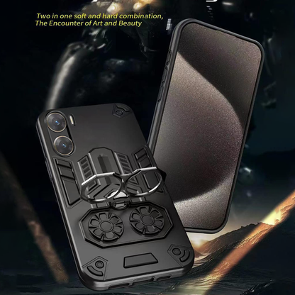 Vivo V29e 5G Armor knight Series Camera Protection 2 in 1 Shockproof Phone Cover with Kickstand
