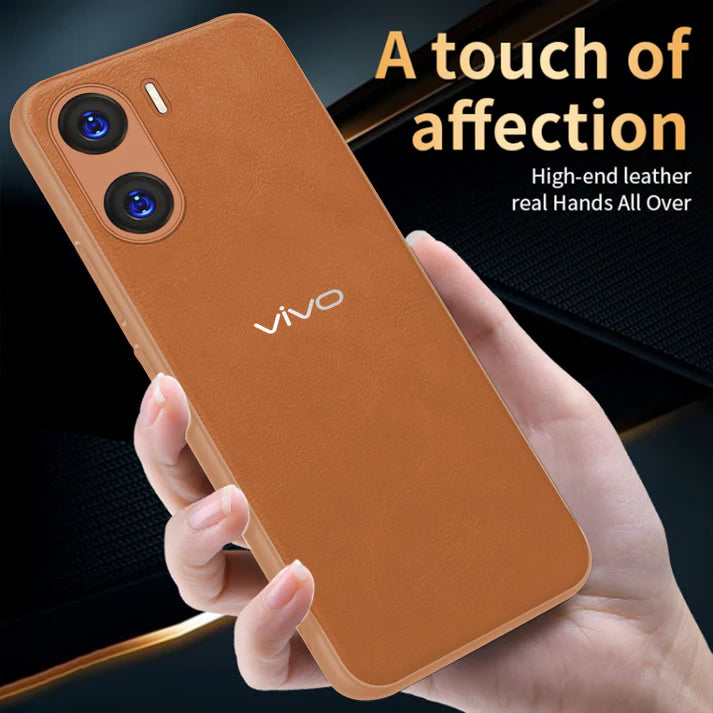 VIVO V29E 5G VINTAGE PU LEATHER PROTECTIVE BACK CASE