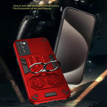Vivo T3 5G Armor knight Series Camera Protection 2 in 1 Shockproof Phone Cover with Kickstand