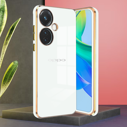 OPPO F25 PRO 5G ULTRA-SHINE GOLD ELECTROPLATED LUXURIOUS BACK CASE WITH CAMERA PROTECTION
