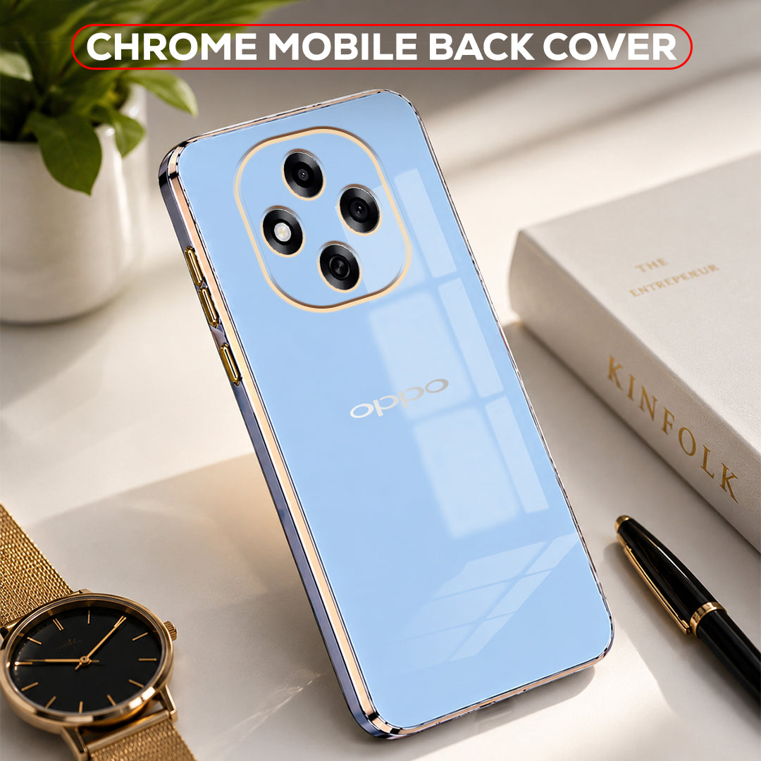 OPPO F31 PRO 5G ULTRA-SHINE GOLD ELECTROPLATED LUXURIOUS BACK CASE WITH CAMERA PROTECTION