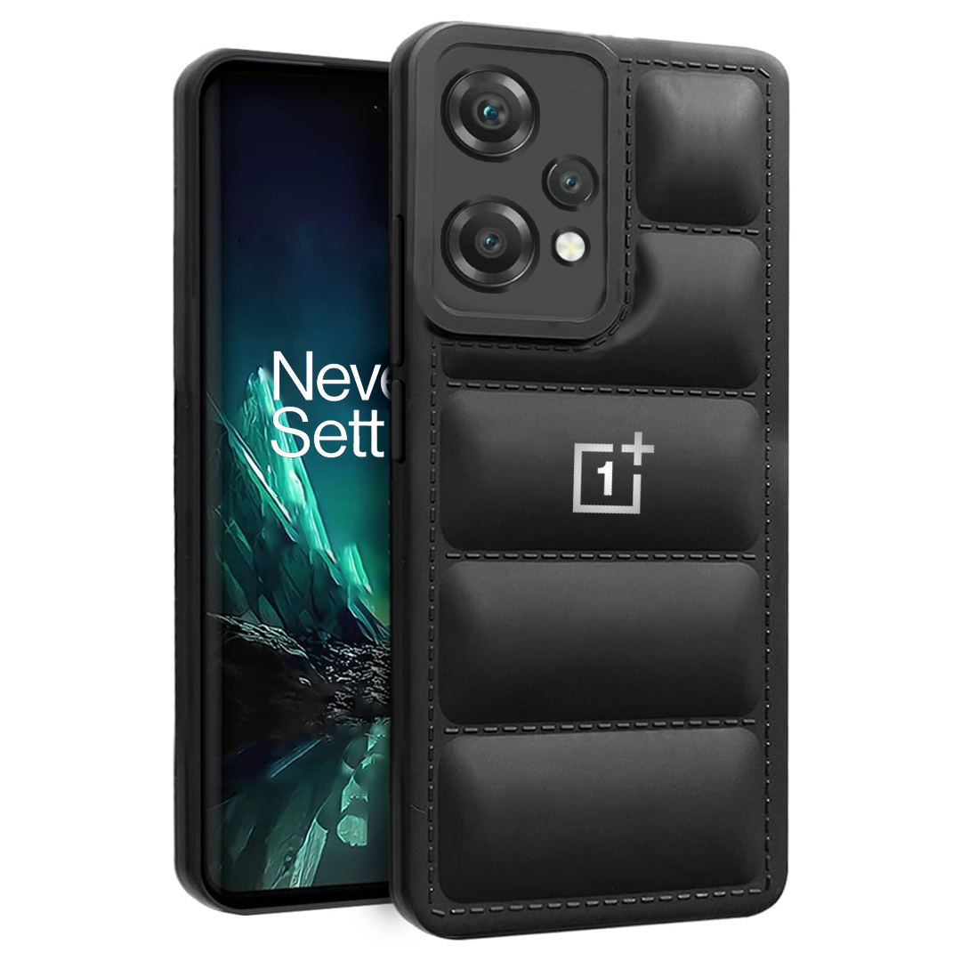 THE PUFFER EDITION BLACK BUMPER BACK CASE FOR NORD CE2 Lite 5G