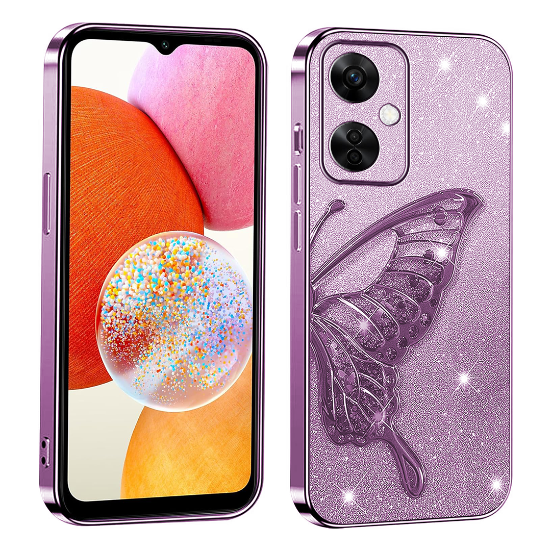 ONEPLUS NOED CE 3LITE Cute 3D Butterfly Case Slim Plating Glitter Bling Luxury Cover