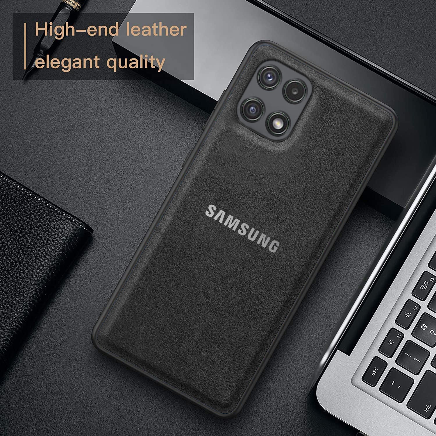 Galaxy A22 5G VINTAGE PU LEATHER PROTECTIVE BACK CASE